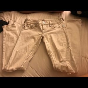 True religion destroyed jeans 25
